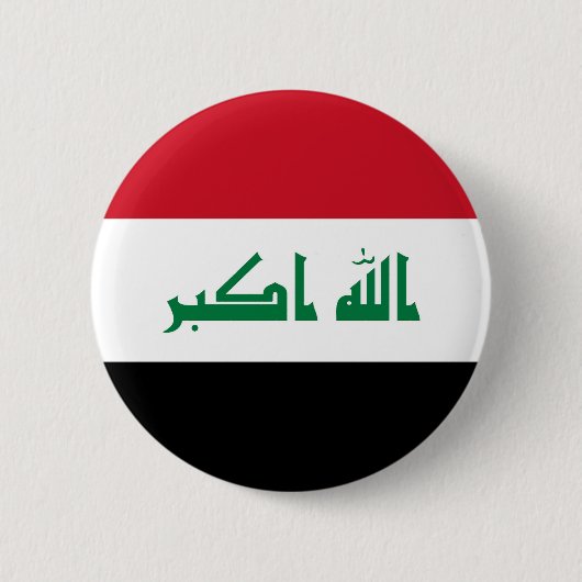 Flagge des Irak Button (Vorderseite)