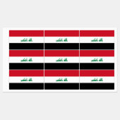 Flagge des Irak Etiketten (Blatt)