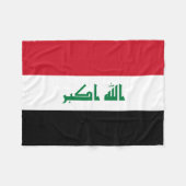 Flagge des Irak Fleecedecke (Vorderseite (Horizontal))