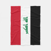 Flagge des Irak Fleecedecke (Vorderseite)