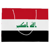 Flagge des Irak Große Geschenktüte (Rückseite)