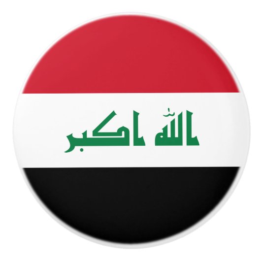 Flagge des Irak Keramikknauf (Vorderseite)