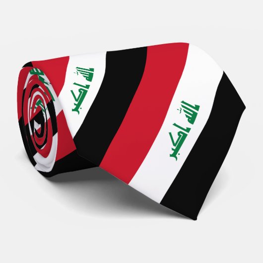 Flagge des Irak Krawatte (Gerollt)