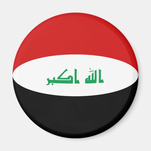 Flagge des Irak Magnet (Vorne)