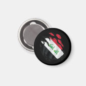 Flagge des Irak Magnet (Vorderseite/Rückseite)