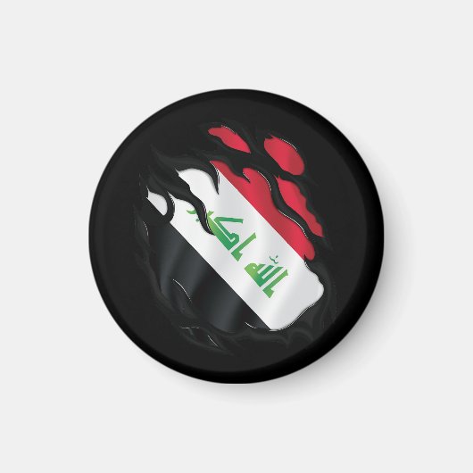 Flagge des Irak Magnet (Vorne)