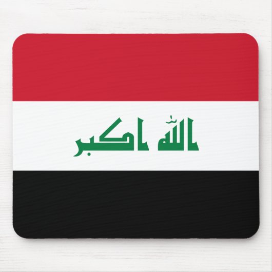 Flagge des Irak Mousepad (Vorne)