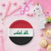 Flagge des Irak Pappteller (Party)