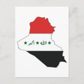 Flagge des Irak Postkarte (Vorderseite)