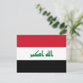 Flagge des Irak Postkarte (Stehend Vorderseite)