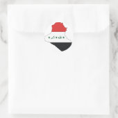 Flagge des Irak Runder Aufkleber (Tasche)