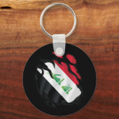 Flagge des Irak Schlüsselanhänger (Rückseite)