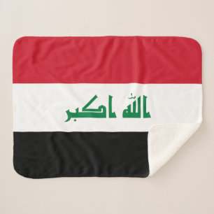 Flagge des Irak Sherpadecke