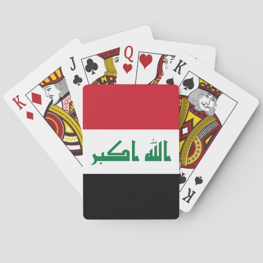 Flagge des Irak Spielkarten (Rückseite)