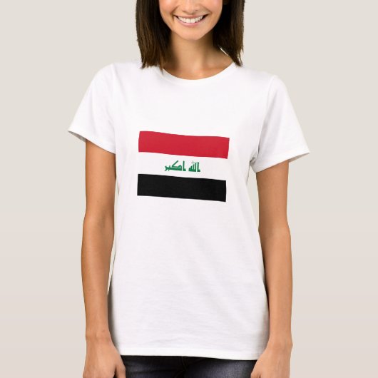 Flagge des Irak T-Shirt (Vorderseite)