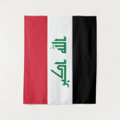 Flagge des Irak Wandteppich (Vorderseite)