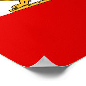 Flagge des Iran (1964–1980) Poster (Ecke)