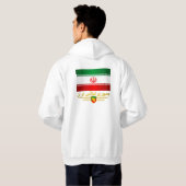 Flagge des Iran Apparel Hoodie (Schwarz voll)