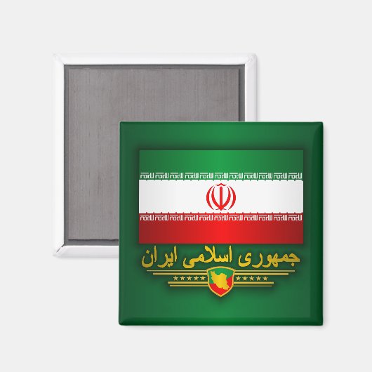 Flagge des Iran Apparel Magnet (Vorderseite/Rückseite)