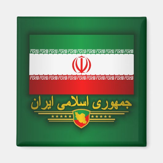 Flagge des Iran Apparel Magnet (Vorne)