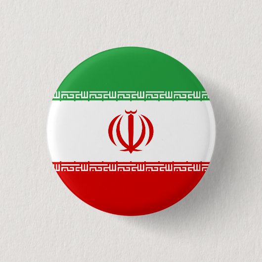 Flagge des Iran Button (Vorderseite)