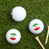 Flagge des Iran Golfball (Insitu Gras)