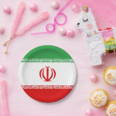 Flagge des Iran-Papiertafels Pappteller (Party)