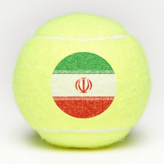 Flagge des Iran Tennisbälle