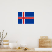 Flagge des isländischen Posters Poster (Küche)