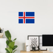 Flagge des isländischen Posters Poster (Heimbüro)