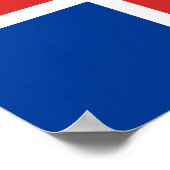 Flagge des isländischen Posters Poster (Ecke)