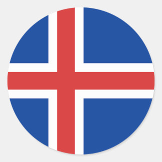 Flagge des isländischen Sticker