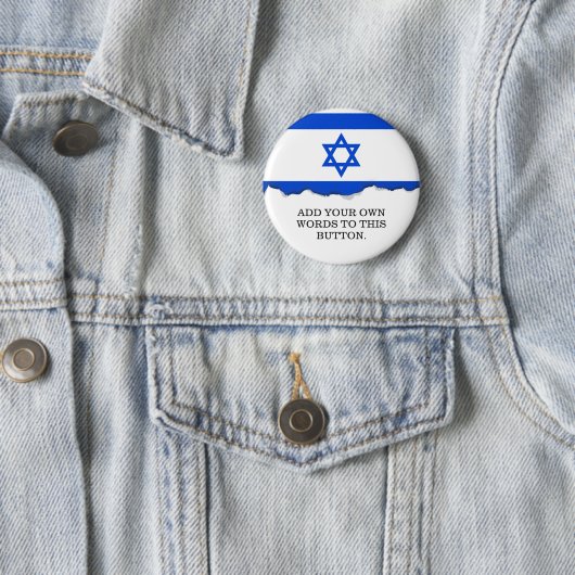 Flagge des Israelis Button (Beispiel)