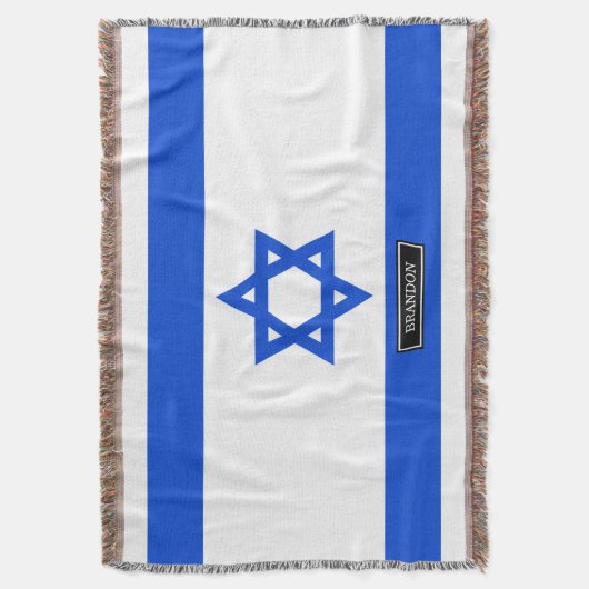 Flagge des Israelis Decke (Vorderseite Vertikal)
