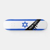 Flagge des Israelis Skateboard (Horizontal)