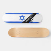 Flagge des Israelis Skateboard (Horizontal)