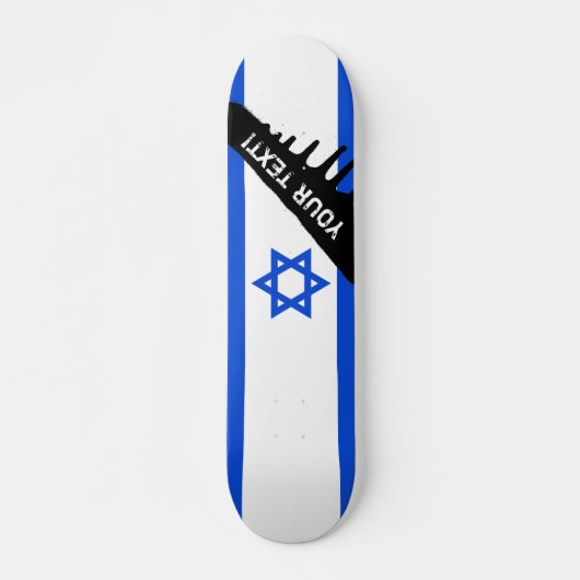 Flagge des Israelis Skateboard (Vorne)