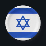 Flagge des israelischen Papiers Teller<br><div class="desc">Flagge des israelischen Papiers Teller</div>