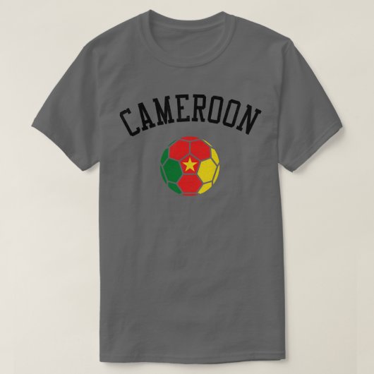 Flagge des Kameruner Teams T-Shirt (Design vorne)