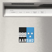 Flagge des Kantons Aargau Magnet (In Situ (Geschirrspüler))