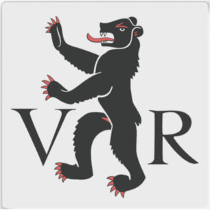 Flagge des Kantons Appenzell Ausserrhoden Aufkleber