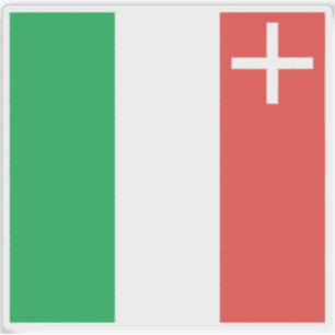 Flagge des Kantons Neuchâtel (Neuchatel), Schweiz Aufkleber