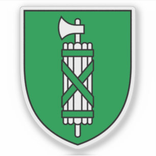 Flagge des Kantons Sankt Gallen (St Gall), Schweiz Aufkleber