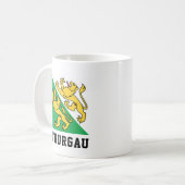 Flagge des Kantons Thurgau, Schweiz Kaffeetasse (Vorderseite Links)