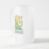 Flagge des Kantons Thurgau, Schweiz Mattglas Bierglas (Vorderseite Links)