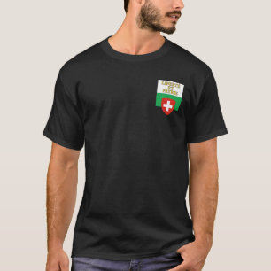 Flagge des Kantons Waadt, Schweiz T-Shirt