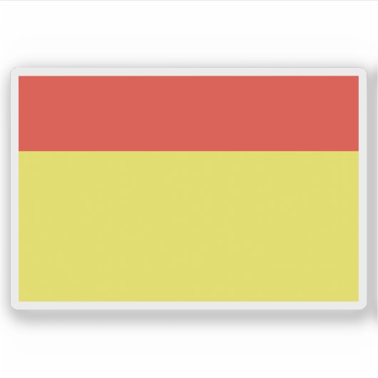 Flagge des Kantons Wiltz, Luxemburg Aufkleber (Vorderseite)