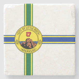 Flagge des Kleinen Felsen (Arkansas) Steinuntersetzer