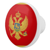 Flagge des Knobs der Keramik Montenegro Keramikknauf (Rechts)