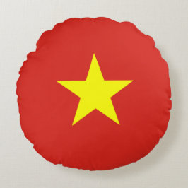 Flagge des kommunistischen Vietnam Rundes Kissen
